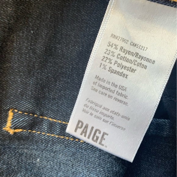 PAIGE High-Rise Skinny Jeans in Deep Blue | Size 28 - Picture 8 of 8